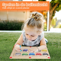 Puzzle-Spiel | Holz Magnetisch Lernspiel Labyrinth Montessori Farbenfroh-Luzern Mode