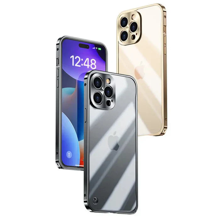 iPhone MagSafe Hülle | Magnetisch Stilvoll Metall Luxus Robust Haltbar-Luzern Mode