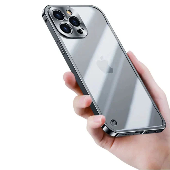 iPhone MagSafe Hülle | Magnetisch Stilvoll Metall Luxus Robust Haltbar-Luzern Mode