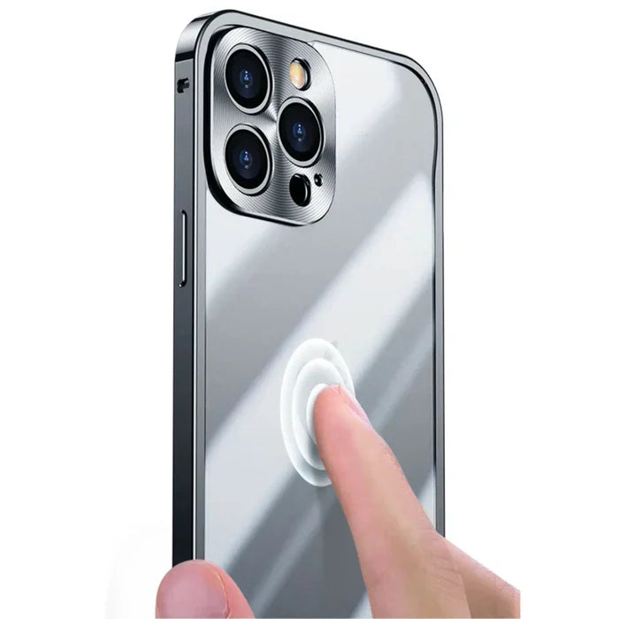 iPhone MagSafe Hülle | Magnetisch Stilvoll Metall Luxus Robust Haltbar-Luzern Mode