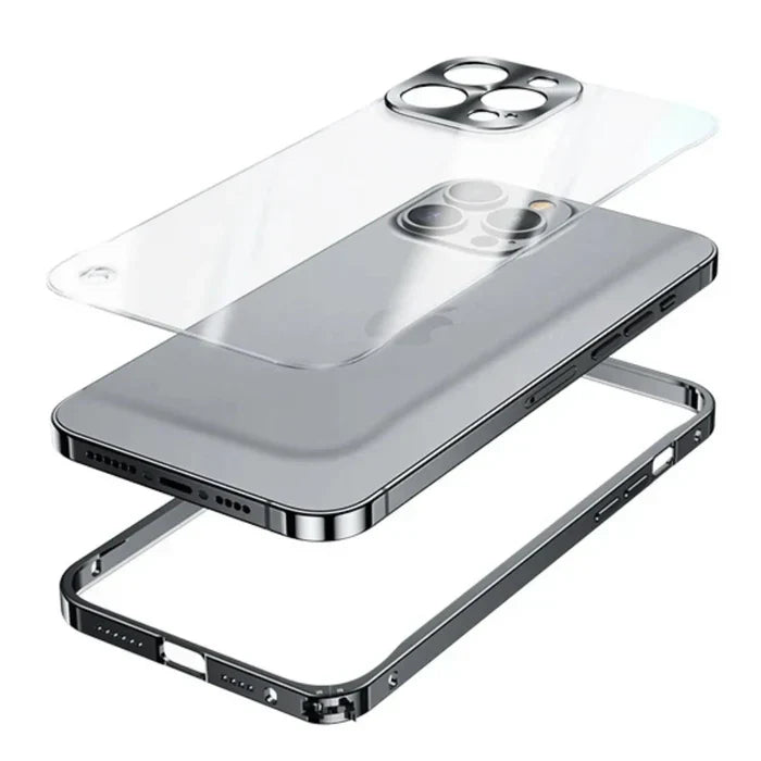 iPhone MagSafe Hülle | Magnetisch Stilvoll Metall Luxus Robust Haltbar-Luzern Mode