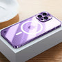 iPhone MagSafe Hülle | Magnetisch Stilvoll Metall Luxus Robust Haltbar-Lila-iPhone 15 Pro Max-Luzern Mode