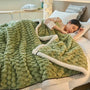 Doppellagige Coral-Velvet-Decke für Herbst & Winter – TurtleWarm