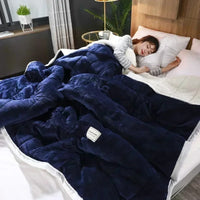 Warme Flanell-Korallfleece-Decke für Herbst & Winter – CosyBlanket