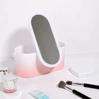 Make-up Reisekoffer | Spiegel | LED Beleuchtung | Verstellbare Fächer-Luzern Mode