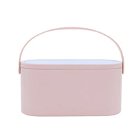 Make-up Reisekoffer | Spiegel | LED Beleuchtung | Verstellbare Fächer-Rosa-Luzern Mode