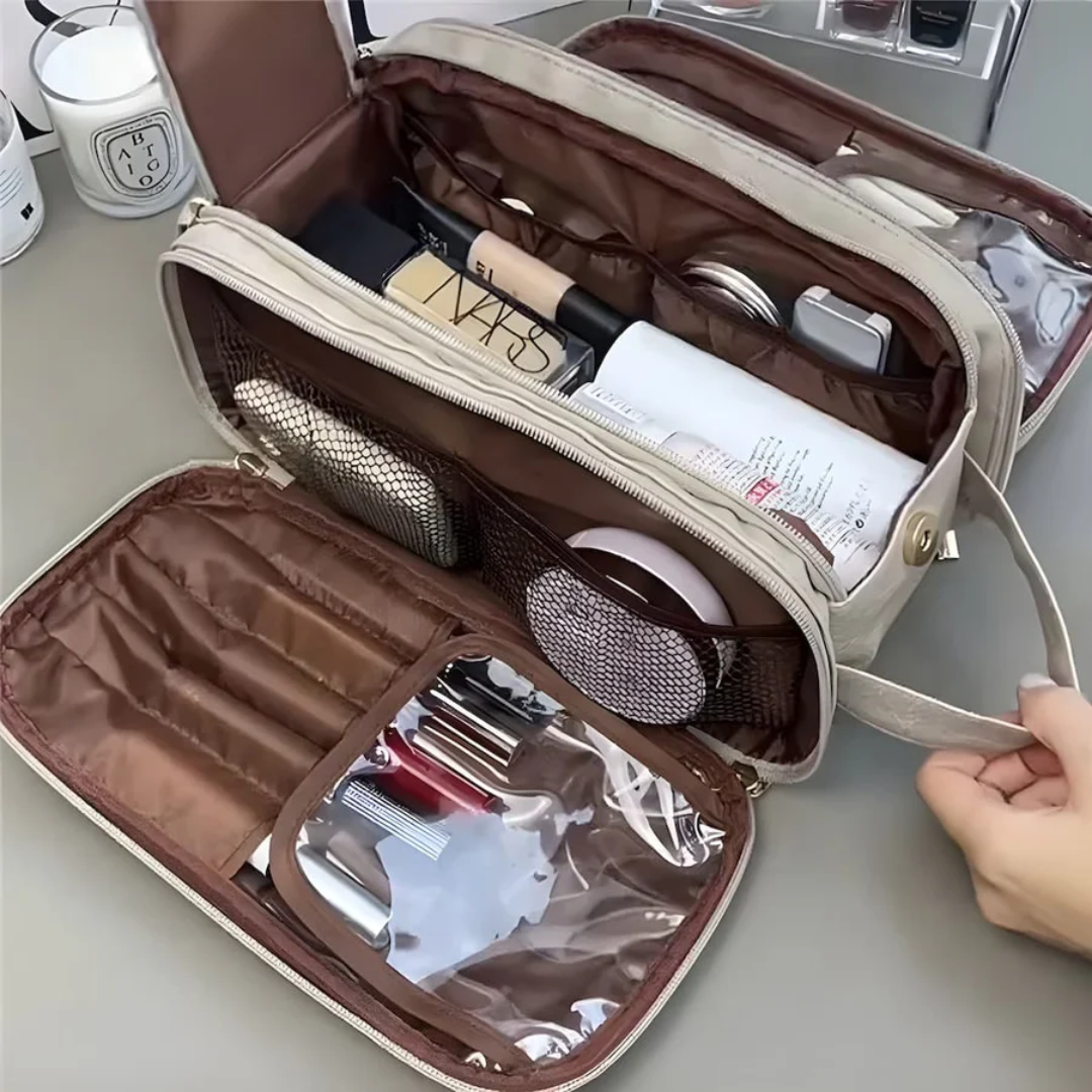 Große Kosmetiktasche mit Reißverschluss für Reisen-Luzern Mode