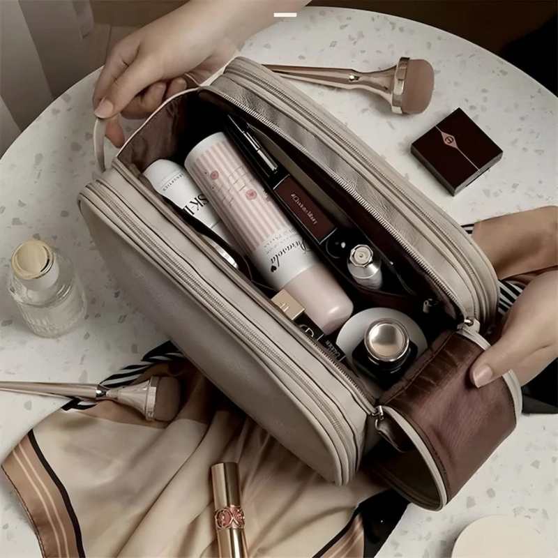 Große Kosmetiktasche mit Reißverschluss für Reisen-Luzern Mode