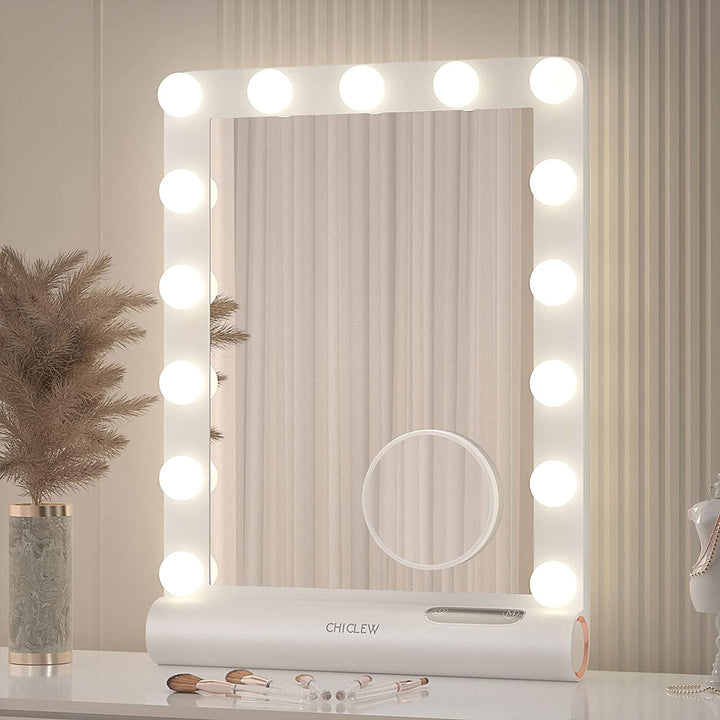 Make-up Spiegelbeleuchtung | Dimmbar | Gleichmäßiges Licht | Hell-4 Birnen-Luzern Mode