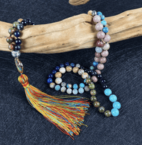 Mala-Kette | 108 Perlen Boho Erleuchtung Boho Ruhe Balance Stilvoll-Luzern Mode
