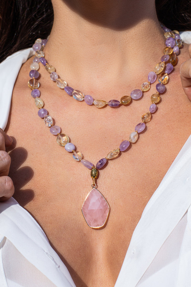 Mala Kette | Beruhigend, Lindernd, Bezaubernd, Edelsteine, Natürlich-Luzern Mode