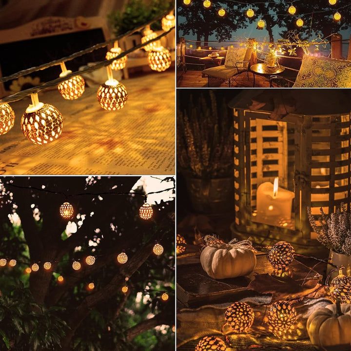Lichterkette | LED Langlebig Solarenergie Marokkanisch Stilvoll Atmosphärisch-Luzern Mode