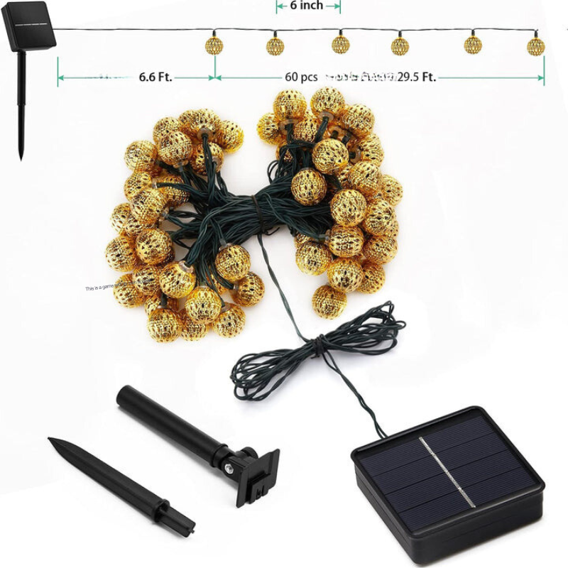 Lichterkette | LED Langlebig Solarenergie Marokkanisch Stilvoll Atmosphärisch-Luzern Mode