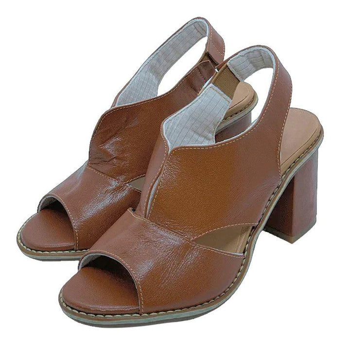 Damen Ledersandalen mit Absatz & Komfortfußbett – Selina