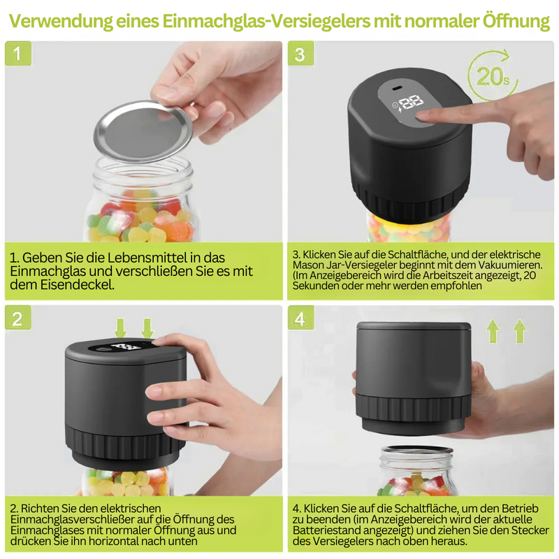 Vakuumierer | Mason Vielseitig Elektrisch Kompakt Leistungsstark Langlebig-Luzern Mode