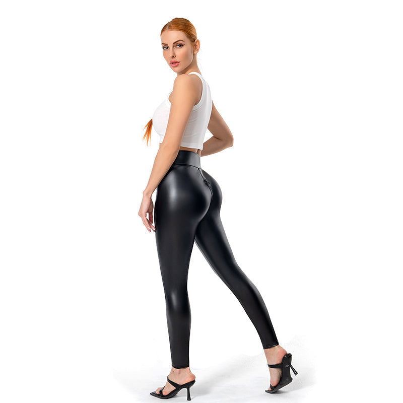 Lederhose Damen mit Reißverschluss - Sexy und Bequem-Luzern Mode