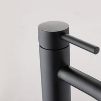 Mattschwarze Waschtischarmatur | Kaltwasser | Keramisch | Leckfrei | Hebel-Luzern Mode