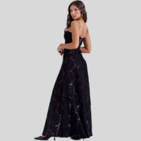 Langes Abendkleid Damen - Elegantes Spitzenkleid Maxi-Luzern Mode