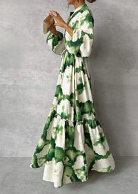 Boho Maxikleid Damen - Elegantes Sommerkleid mit Muster-Luzern Mode