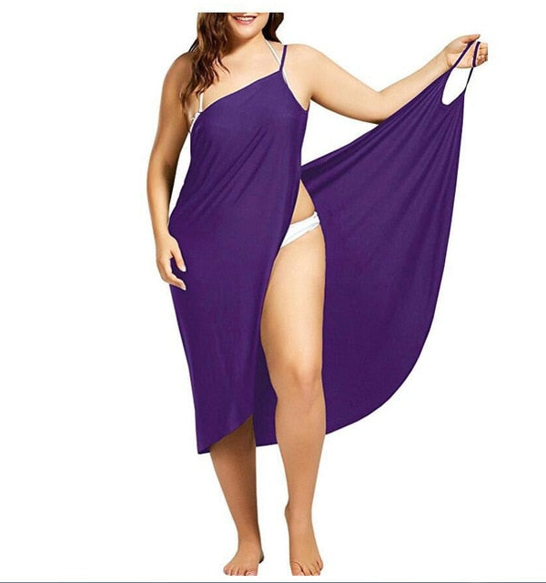 Maxi Wickelkleid für Strand und Schwimmbad – Soleil