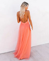 Rückenfreies Maxikleid Damen - Elegantes Sommerkleid kaufen-Luzern Mode