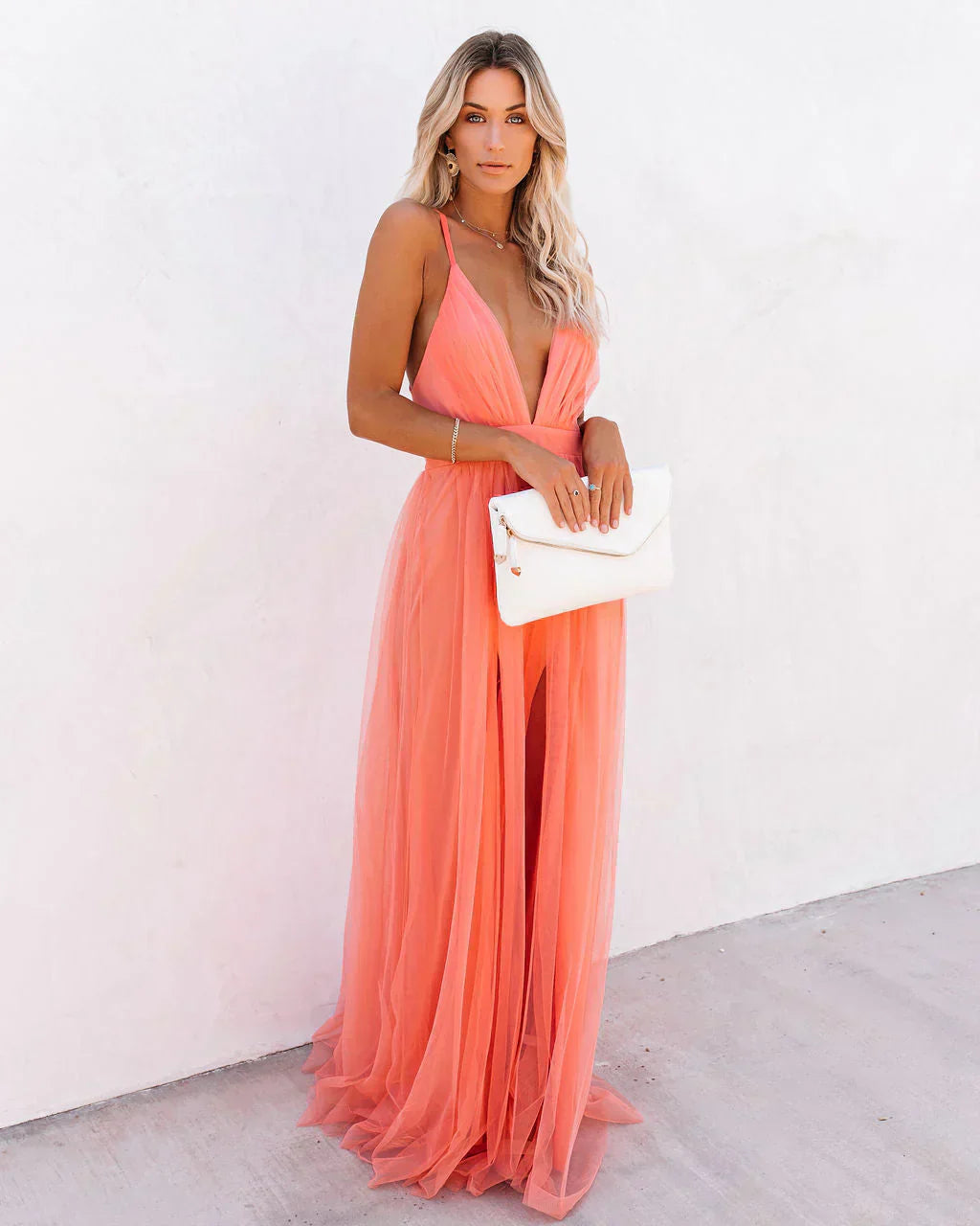 Rückenfreies Maxikleid Damen - Elegantes Sommerkleid kaufen-S-Luzern Mode