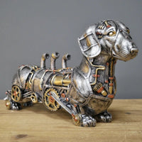 Tierskulptur | Steampunk Mechanisch Stilvoll Einzigartig Langlebig Auffällig-Dackel-Luzern Mode