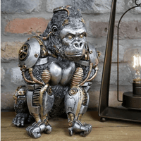 Tierskulptur | Steampunk Mechanisch Stilvoll Einzigartig Langlebig Auffällig-Gorilla-Luzern Mode