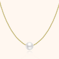Damen-Perlenkette | Dezent Stilvoll Weiße Perle Einzigartig Langlebig-Gold-Luzern Mode