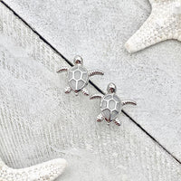 Ohrringe für Damen | Opal | Silber | Meeresschildkröte | Stilvoll-Weiß-Luzern Mode