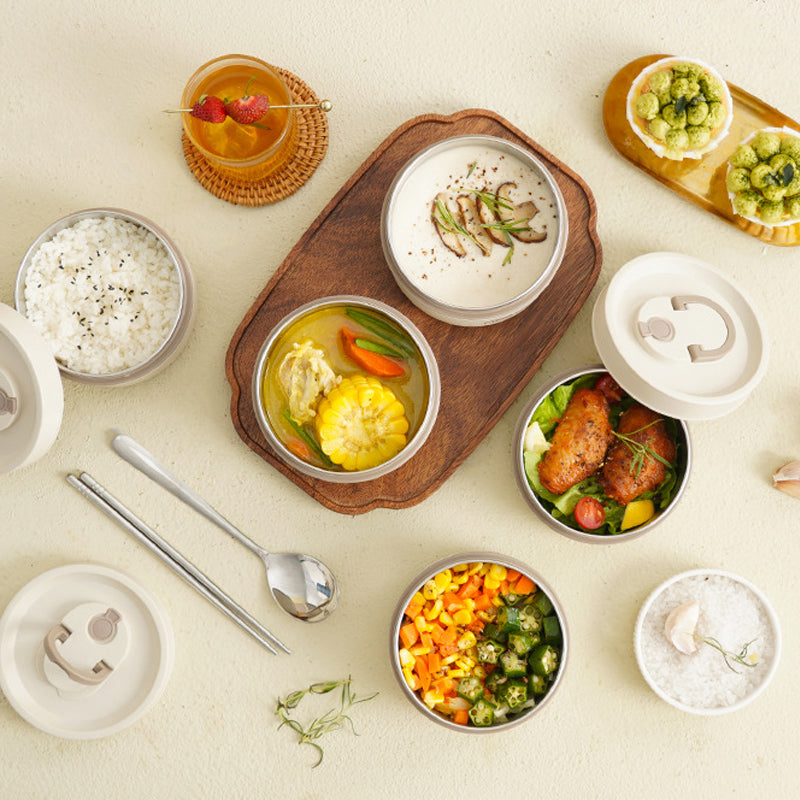 Lunchbox | Isoliertes Set Groß Klein Langlebig Vielseitig Auslaufsicher-Luzern Mode