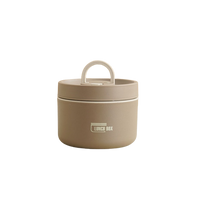Lunchbox | Isoliertes Set Groß Klein Langlebig Vielseitig Auslaufsicher-Braun-Groß-Luzern Mode