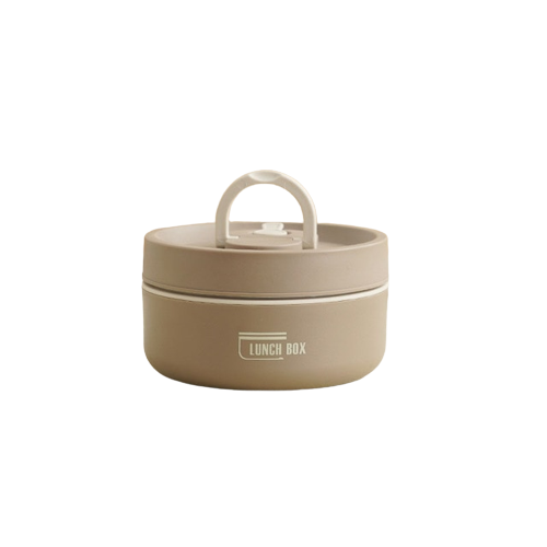 Lunchbox | Isoliertes Set Groß Klein Langlebig Vielseitig Auslaufsicher-Braun-Klein-Luzern Mode