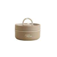 Lunchbox | Isoliertes Set Groß Klein Langlebig Vielseitig Auslaufsicher-Braun-Klein-Luzern Mode