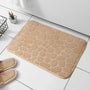 Badmatte | Rutschfester Memory Foam Geprägt Weich Nachhaltig Stylisch Struktur-Beige-Luzern Mode