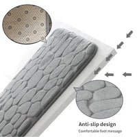 Badmatte | Rutschfester Memory Foam Geprägt Weich Nachhaltig Stylisch Struktur-Luzern Mode