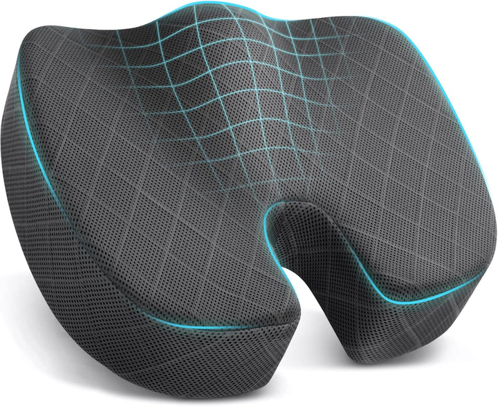 Sitzkissen | Memory Foam Bequem Langlebig Vielseitig Ergonomisch-L-Grau-Luzern Mode
