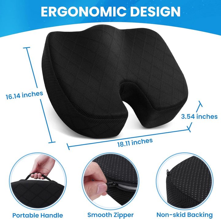 Sitzkissen | Memory Foam Bequem Langlebig Vielseitig Ergonomisch-Luzern Mode