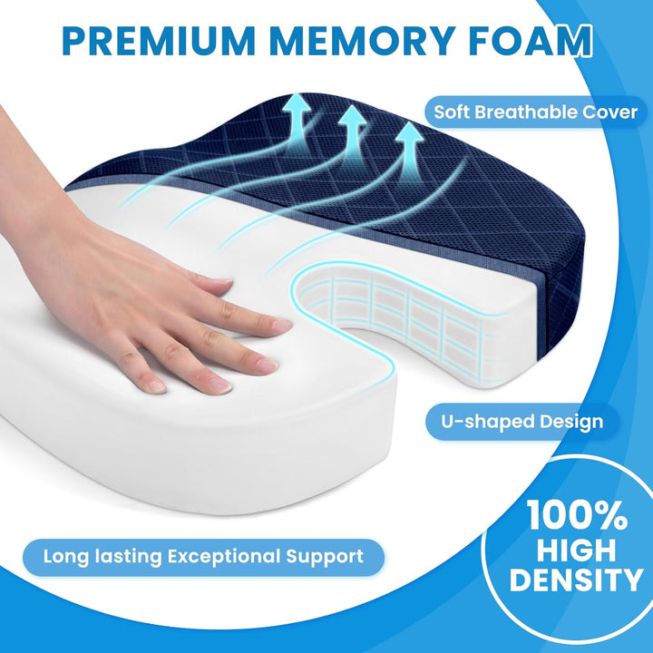 Sitzkissen | Memory Foam Bequem Langlebig Vielseitig Ergonomisch-Luzern Mode