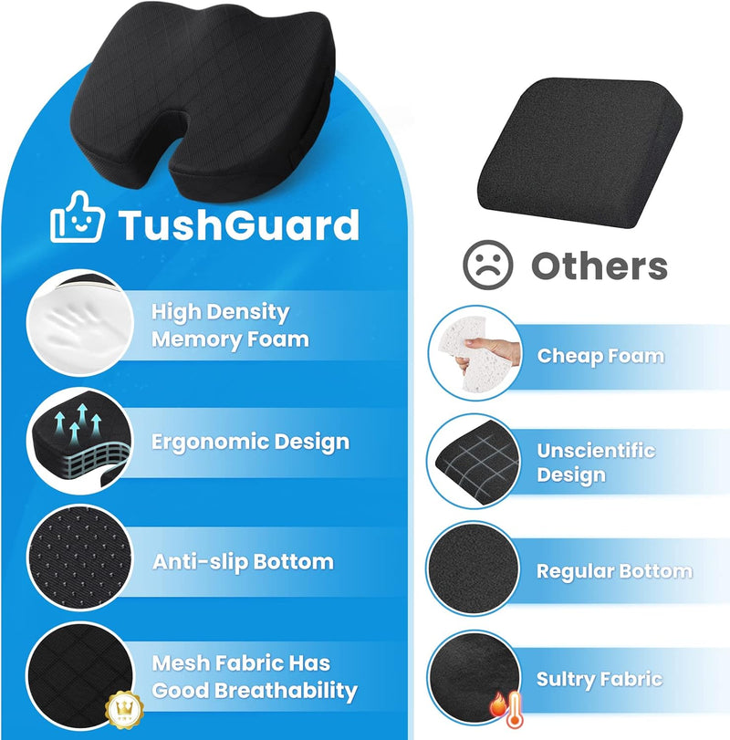 Sitzkissen | Memory Foam Bequem Langlebig Vielseitig Ergonomisch-Luzern Mode