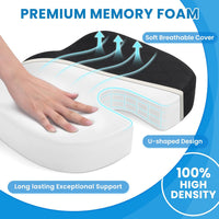 Sitzkissen | Memory Foam Bequem Langlebig Vielseitig Ergonomisch-Luzern Mode