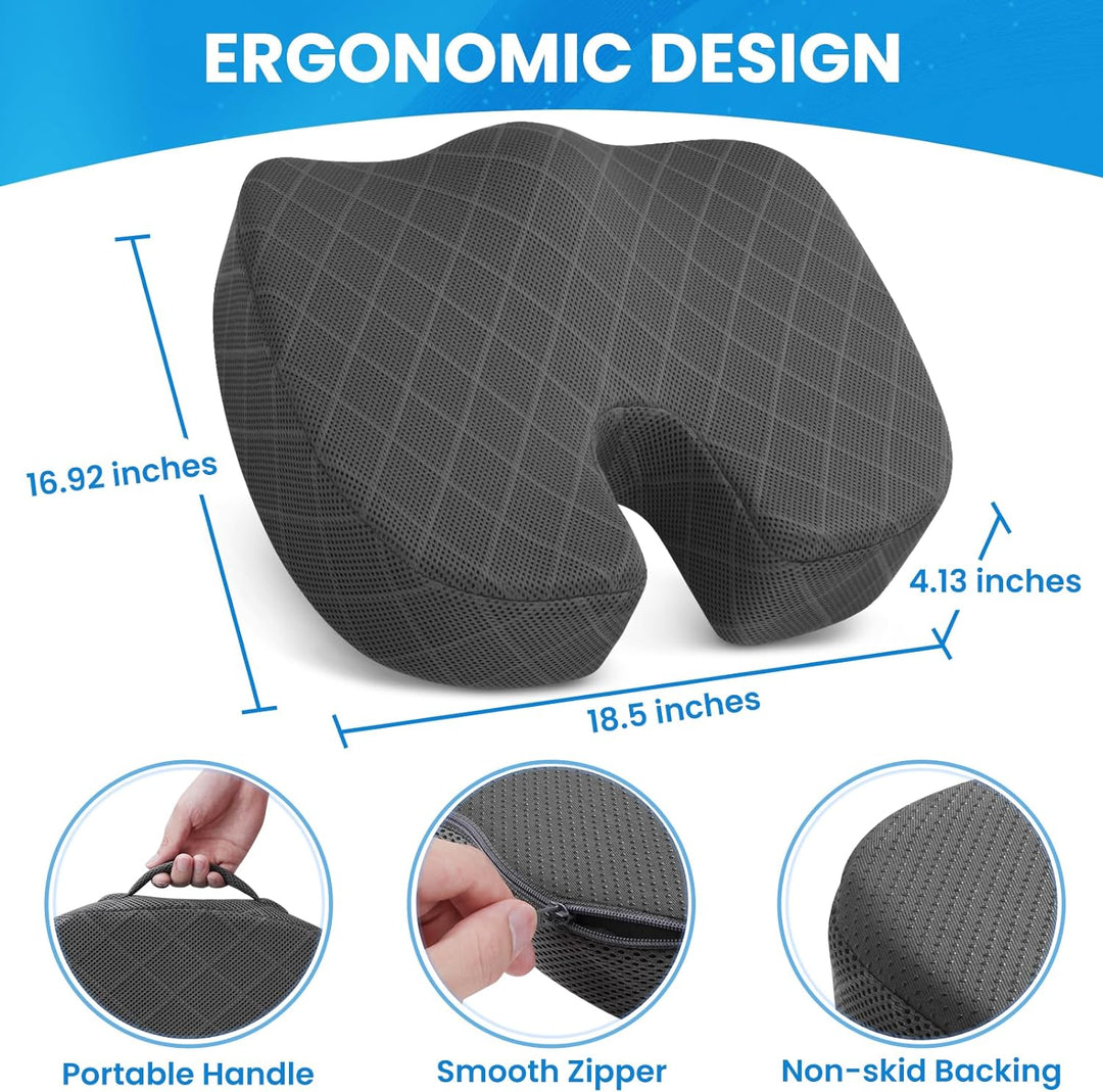 Sitzkissen | Memory Foam Bequem Langlebig Vielseitig Ergonomisch-Luzern Mode