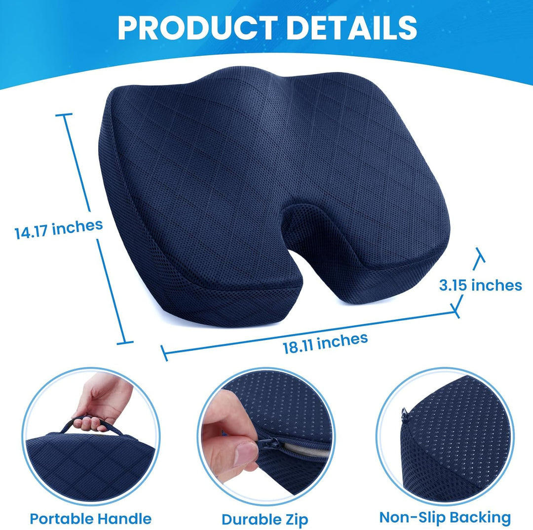 Sitzkissen | Memory Foam Bequem Langlebig Vielseitig Ergonomisch-Luzern Mode