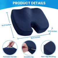 Sitzkissen | Memory Foam Bequem Langlebig Vielseitig Ergonomisch-Luzern Mode