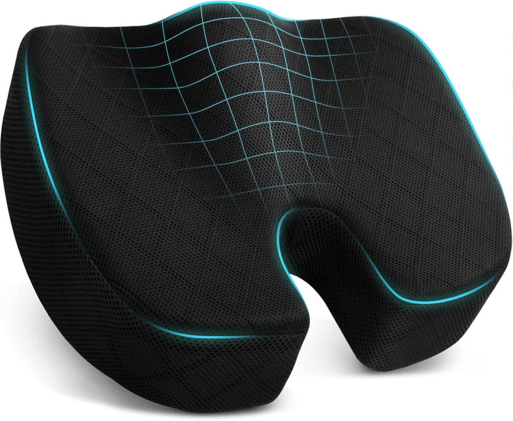 Sitzkissen | Memory Foam Bequem Langlebig Vielseitig Ergonomisch-L-Schwarz-Luzern Mode