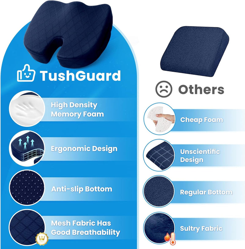 Sitzkissen | Memory Foam Bequem Langlebig Vielseitig Ergonomisch-Luzern Mode