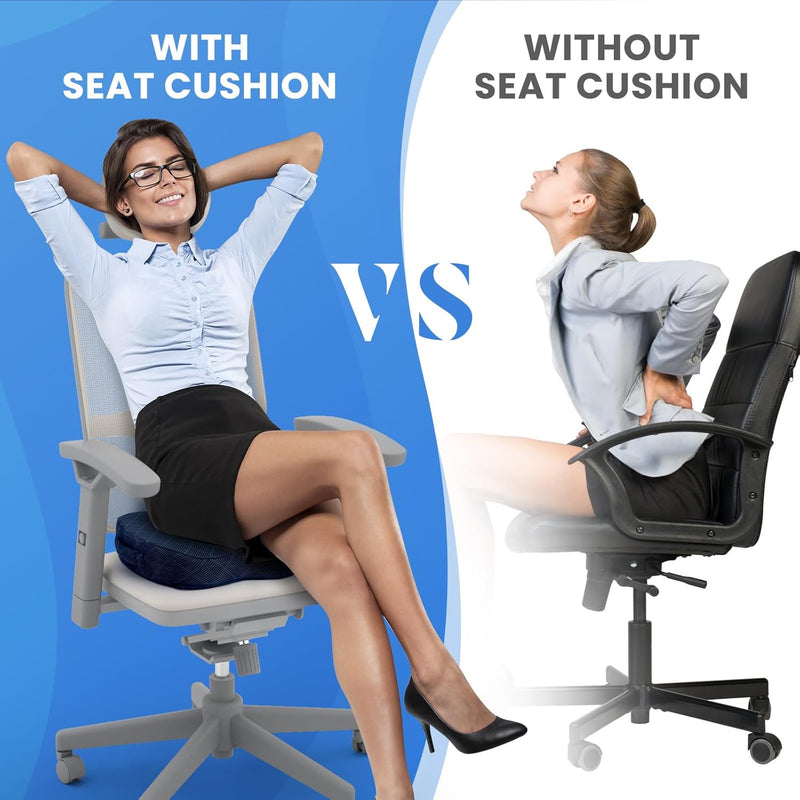 Sitzkissen | Memory Foam Bequem Langlebig Vielseitig Ergonomisch-Luzern Mode
