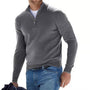 Herren Pullover mit Reißverschluss - Stilvoll und Bequem-Grau-S-Luzern Mode