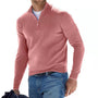 Herren Pullover mit Reißverschluss - Stilvoll und Bequem-Rosa-S-Luzern Mode