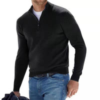 Herren Pullover mit Reißverschluss - Stilvoll und Bequem-Schwarz-S-Luzern Mode